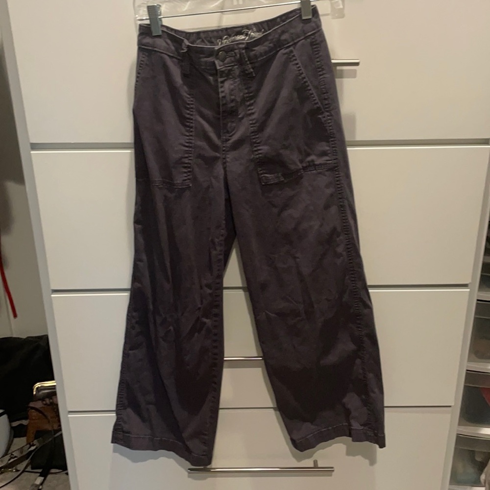 Navy Wide Legged Pants